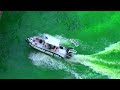 Dyeing the Chicago River green on St Paddy's Day