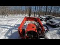 Snow Clearing on my Kubota L2501 with new GoPro Hero10 Black