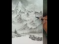 How to draw rocky mountains and river landscape by pencil with easy steps.