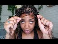 Natural mini Twists Hair Tutorial with water wave curly hair from AMAZON! Senegalese, Spring Twists