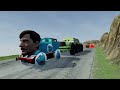 Big & Small Spider-Man the Train vs Venom | BeamNG.Drive