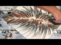 My FIRST Tutorial Video ~ Acrylic Feather Swipe - Come Paint With ME!