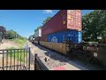 A monster BNSF Intermodal (2 leads, 4 MDPU's) roll through Galesburg, IL on June 29, 2024