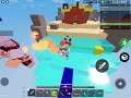 I did a 1v2 and I won(roblox bedwars)