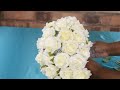 How to create your own cascading bridal bouquet : DIY wedding flowers