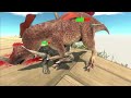 Concavenator vs Borealopelta #dinosaur #animalrevoltbattlesimulator #arbs