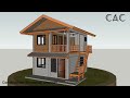 Simple Farmhouse | Tropical House | 5x6m | Two Bedroom