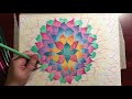 Coloured Pencil Flower Pattern