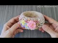 Recycle Dutch Tape Roll - Jewelry Box Creative Idea - DIY Embroidered Multi Purpose Storage