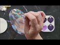 #1597 Amazing Holographic Faceted Gem Resin Pendants