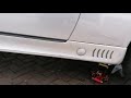 How to put a Mercedes SLK200 R170 on jack stands without OEM jacking points