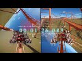 [Planco] Dueling flying coaster (4-cam RACE POV!)