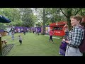 Walk Around Edinburgh During The Edinburgh Fringe, bristo square, Gilded ballon & George Square