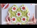 Flower motif bag / How to crochet a flower motif bag / Crochet tutorial / Part 1🌸 Ruyarn crochet