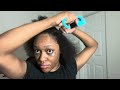 Natural 4C High Porosity Hair Maintenance | Oil Treatment, Low Tension Blow Dry, + Moreee!!