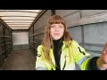 Realistic day in the life of a female truck driver