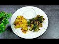 Broccoli has never been cooked so deliciously. Broccoli with mushrooms and baked potatoes.