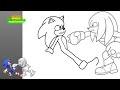 Como DESENHAR o SONIC vs KNUCKLES do Filme - Como DIBUJAR a SONIC vs KNUCKLES de La Película SONIC 2