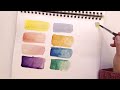 Understanding watercolor  Buff Titanium: brands comparison, mixes, and demo polar bear sketch.