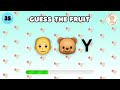 Guess the Fruit by Emoji ...!🍇🍈🍉🍊Emoji Quiz TeddyQuiz