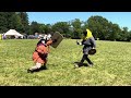 Cara vs Sunshine, Rapier Tourney, Southern Region War Camp East Kingdom SCA 6.2.24