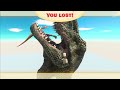 Slow Motion Dinosaur Head Eats Units - Animal Revolt Battle Simulator