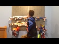 Nerf gun peg board