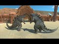 Godzilla 2021 VS Godzilla 2014 At The Arena - Animal Revolt Battle Simulator