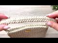 Alça de crochê para bolsas/ Facil e linda com mosquetão/ Tutorial passo a passo / Crochet bag strap