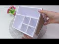 Cardboard crafts // How to make a desk organizer with drawers