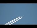Air France A380 over manchester