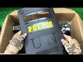 Unboxing special police weapon toy, Uzi submachine gun, AK47 assault rifle, Glock pistol, police car