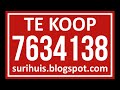 Pompoenstraat 46 Bouwkavel te koop in hartje stad Paramaribo, Suriname. Perceel  Pompoenstraat 46