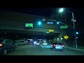 Los Angeles, CA. - 4K HDR - Relaxing Night Drive, Santa Monica blvd. to Downtown L.A.
