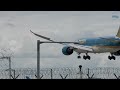 Beautiful Vietnam Airlines Boeing 787 arrives at London Heathrow