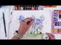 🤯 THIS technique will BLOW your mind !!! ~ The EASIEST Watercolour Flowers