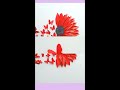 DIY SIMPLE HOME DECOR WALL DECORATION HANGING FLOWER PAPER CRAFT IDEAS - PAPER CRAFT  / #shorts