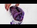 Purple vs Compilation - Mixing Makeup Eyeshadow Into Slime ASMR