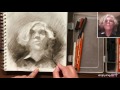 Portrait #29 - Simple steps for portrait drawing with Charcoal