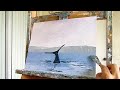 Palette Knife Oil Painting | Whale Tail | Part 2