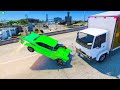 GTA 5 MEGA RAMP - Super Car and Motobike (Jumps GTA 5 Mega Ramp Challange)