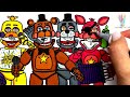 Five Nights at Freddy's New Coloring Pages | How To Color All MAIN CHARACTERS from FNAF 2 |NCS MUSIC