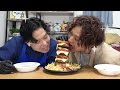 【10,000kcal】世界一カロリーの高いハンバーガーを作って食べきるまで帰れません！！！