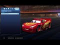Rocket League Lightning McQueen Pack Showcase