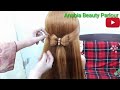 Beautiful Bow Hairstyle full tutorial by salma Shahzad #trending #viral #Hairstyle #tutorial