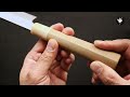 水野鍛錬所「源昭忠」ナイフ型 柳刃 刺身包丁 青二鋼 デラックス 尺 | Knife Type Yanagiba Mizuno Tanrenjo [Minamoto Akitada] DX