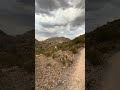 Mountain biking during a pop up Monsoon. Phoenix Mountains