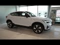 2024 White Volvo C40 Plus Twin Recharge - Electric SUV in Detail