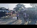 Line to get into Pampang market during COVID-19 Quarantine in Angeles City Philippines