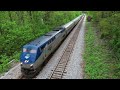 Amtrak Passing Thru the Old Coal Town of Stone Cliff | New River Gorge